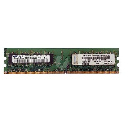 Memória RAM Samsung M378T2953EZ3-CE6 36P3345 30R5126: DDR2, 1GB, 2Rx8, 667U, UDIMM
