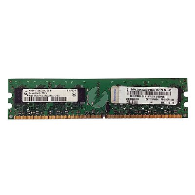 Memória RAM Qimonda HYS64T128020HU-3S-B 36P3345 30R5126: DDR2, 1GB, 2Rx8, 667U, UDIMM