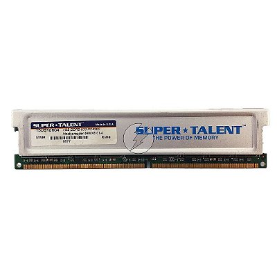 Memória RAM SuperTalent T5UB1G8C4: DDR2, 1GB, Rx, 533, UDIMM