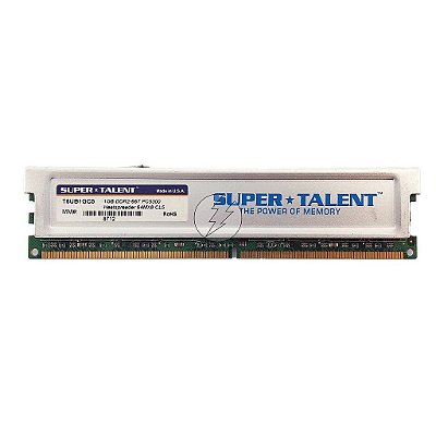 Memória RAM SuperTalent T6UB1GC5: DDR2, 1GB, Rx, 667, UDIMM