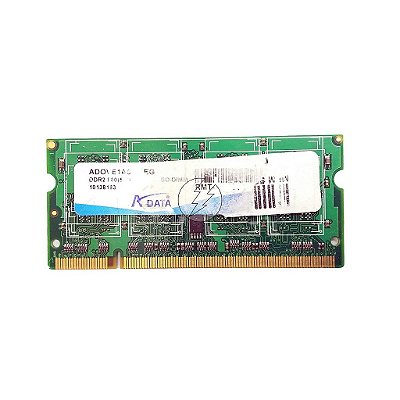 Memória RAM Adata ADOVE1A0834EG RMT-990084: DDR2, 1GB, Rx, 800, SODIMM