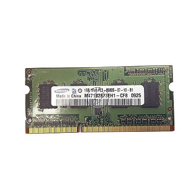 Memória RAM Samsung M471B2873EH1-CF8: DDR3, 1GB, 1Rx8, 1066, SODIMM