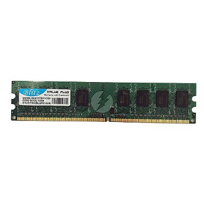 Memória RAM Blitz M2GBL5H3I377BV1CQ9: DDR2, 1GB, Rx, 667, UDIMM