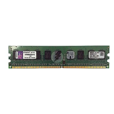 Memória RAM Kingston KVR800D2E6/1G Chip hynix: DDR2, 1GB, Rx, 800, ECC UDIMM