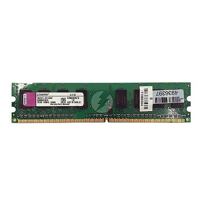 Memória RAM Kingston KVR800D2N6/1G Chip Kingston: DDR2, 1GB, Rx, 800, UDIMM
