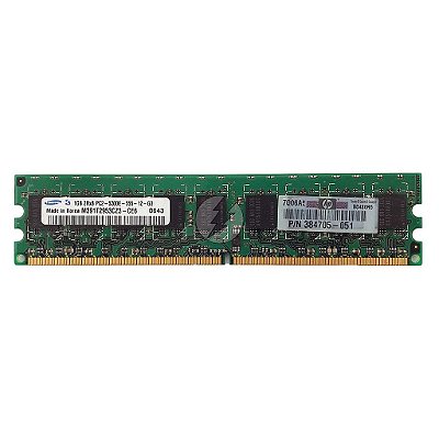 Memória RAM Samsung M391T2953CZ3-CE6 417439-051: DDR2, 1GB, 2Rx8, 667E, ECC UDIMM