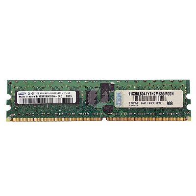 Memória RAM Samsung M393T2950GZA-CE6 41Y276: DDR2, 1GB, 1Rx4, 667P, RDIMM
