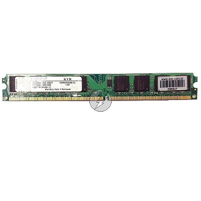 Memória RAM Kingston KVR667D2N5/1G Chip Elpida: DDR2, 1GB, 667, UDIMM, VLP