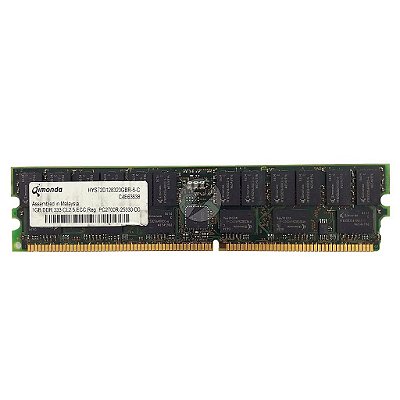 Memória RAM Qimonda HYS72D128320GBR-6-C: DDR1, 1GB, Rx, 333, RDIMM
