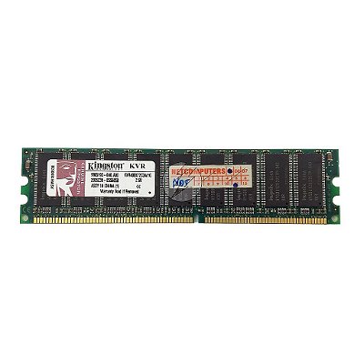 Memória RAM Kingston KVR400X72C3A/1G Chip Hynix: DDR1, 1GB, Rx, 400, RDIMM