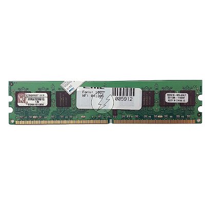 Memória RAM Kingston KVR667D2N5/1G Chip Nanya: DDR2, 1GB, 667, UDIMM
