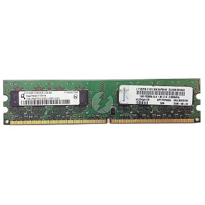 Memória RAM Qimonda HYS64T128020EU-3S-B2 30R5126: DDR2, 1GB, 2Rx8, 667U, UDIMM