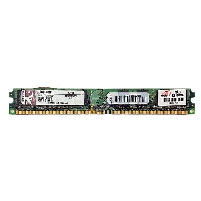 Memória RAM Kingston KVR800D2N5/1G Chip Elpida: DDR2, 1GB, 800, UDIMM, VLP