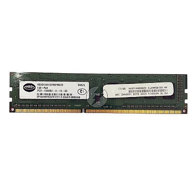 Memória RAM HBS HB2DU001GEM8FMA33: DDR3, 1GB, 1Rx8, 1333U, UDIMM