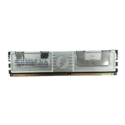 Memória RAM Samsung M395T2863QZ4-CE65: DDR2, 1GB, 1Rx8, 667MHz, 5300F, FBDIMM