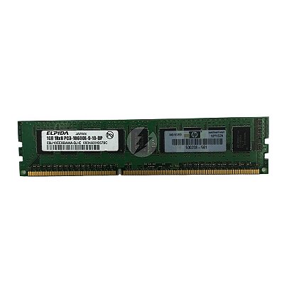 Memória RAM Elpida EBJ10EE8BAWA-DJ-E 500208-561: DDR3, 1GB, 1Rx8, 1333E, ECC UDIMM
