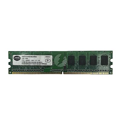 Memória RAM HBS HB2DU001GEM8EMB08: DDR2, 1GB, 1Rx8, 800U, UDIMM
