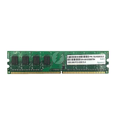 Memória RAM Apacer 78.01G9O.9L5: DDR2, 1GB, Rx, 667, UDIMM