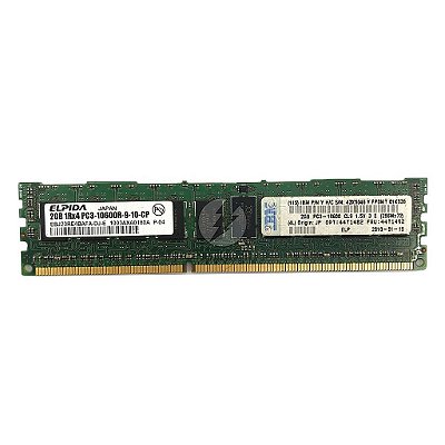 Memória RAM Elpida EBJ20RE4BAFA-DJ-E 43X5046 44T1492: DDR3, 2GB, 1Rx4, 1333R, RDIMM