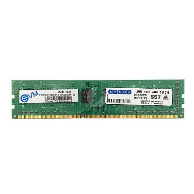 Memória RAM EVM Avant EVMT2G1333U86S: DDR3, 2GB, 1333, UDIMM