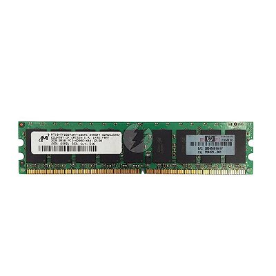 Memória RAM Mícron MT18HTF25672AY 359823-061: DDR2, 2GB, 2Rx8, 533E, ECC UDIMM