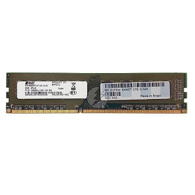 Memória RAM SMART M378B5673FH0-CH9 768H 0JJP6W 497157-B28: DDR3, 2GB, 2Rx8, 1333U, UDIMM