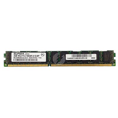 Memória RAM Elpida EBJ20RE4BAGA-DJ-E: DDR3, 2GB, 1Rx4, 1333R, RDIMM, VLP