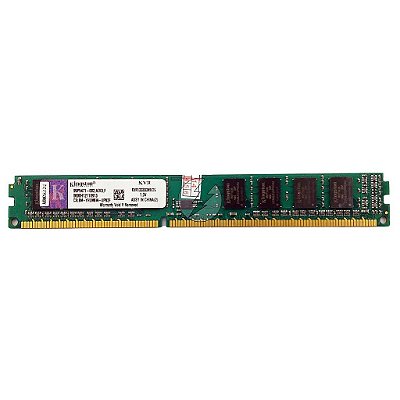 Memória RAM Kingston KVR1333D3N9/2G KVR1333D3N9/2G-SP Chip Kingston: DDR3, 2GB, 2Rx8, 1333, UDIMM, VLP