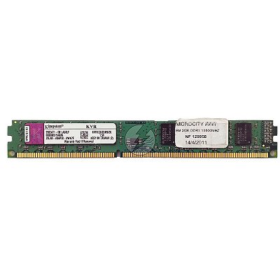 Memória RAM Kingston KVR1333D3N9/2G-SP Chip Elpida: DDR3, 2GB, 2Rx8, 1333, UDIMM, VLP