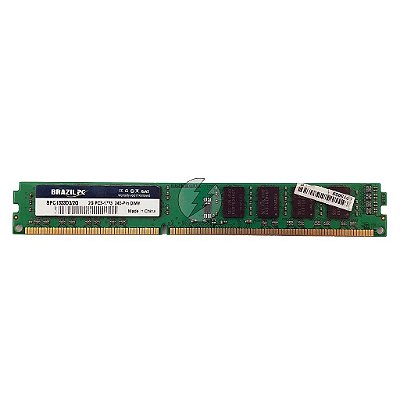 Memória RAM Brazil PC BPC1333D3/2G: DDR3, 2GB, 2Rx8, 1333, UDIMM, VLP