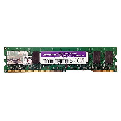 Memória RAM Atermiter Chip Geil: DDR2, 2GB, Rx, 800, UDIMM