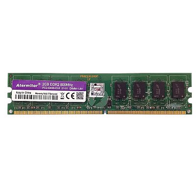 Memória RAM Atermiter Chip Micron: DDR2, 2GB, Rx, 800, UDIMM