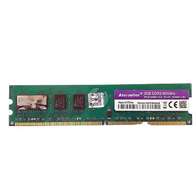 Memória RAM Atermiter Chip PSC: DDR2, 2GB, Rx, 800, UDIMM