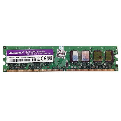 Memória RAM Atermiter Chip Transcend: DDR2, 2GB, Rx, 800, UDIMM