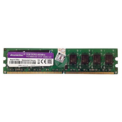 Memória RAM Atermiter Chip Corsair: DDR2, 2GB, Rx, 800, UDIMM