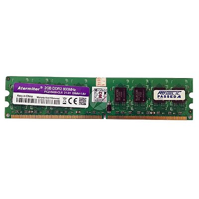 Memória RAM Atermiter Chip Elecom: DDR2, 2GB, Rx, 800, UDIMM