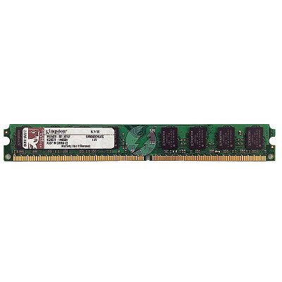 Memória RAM Kingston KVR800D2N5/2G Chip Kingston: DDR2, 2GB, 800, UDIMM, VLP