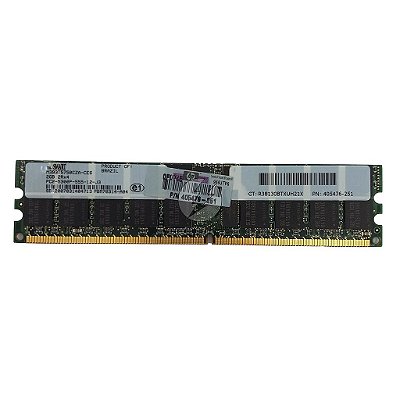 Memória RAM Smart M393T5750CZA-CE6 405476-251: DDR2, 2GB, 2Rx4, 667P, RDIMM