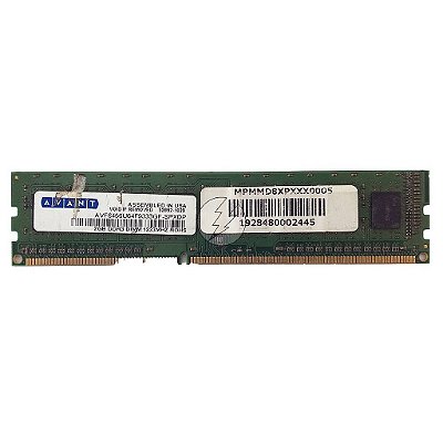 Memória RAM Avant AVF6456U64F9333GF-SPXDP: DDR3, 2GB, Rx, 1333, UDIMM