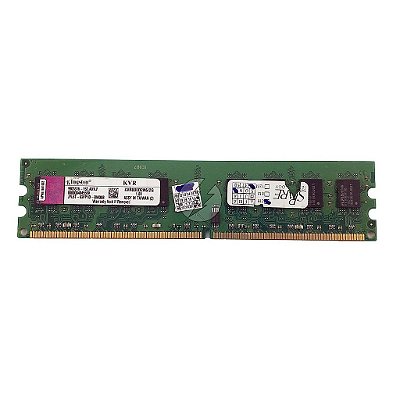 Memória RAM Kingston KVR800D2N6/2G Chip Elpida: DDR2, 2GB, 2Rx8, 800, UDIMM