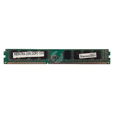 Memória RAM Genérica: DDR3, 2GB, Rx, 1333, UDIMM, VLP