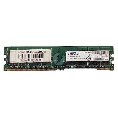 Memória RAM Crucial CT25664AA667.M16FJ3: DDR2, 2GB, Rx, 667, UDIMM