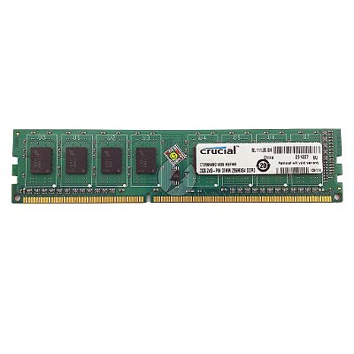 Memória RAM Crucial CT25664BD160B.M8FMR: DDR3, 2GB, 1Rx8, 1600, UDIMM