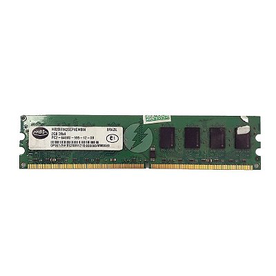 Memória RAM HBS HB2DU002GEP8EMB08 MM0049: DDR2, 2GB, 2Rx8, 800U, UDIMM