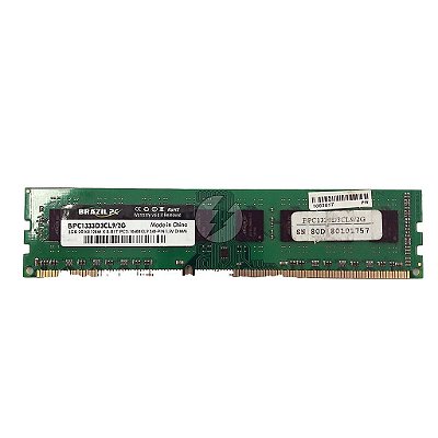 Memória RAM Brazil PC BPC1333D3CL9/2G: DDR3, 2GB, 2Rx8, 1333, UDIMM