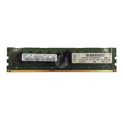 Memória RAM Samsung M393B5670EH1-CH9 44T1492: DDR3, 2GB, 1Rx4, 1333R, RDIMM