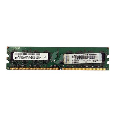 Memória RAM Micron MT16HTF25664AZ-800H1 41A1102 41X1081: DDR2, 2GB, 2Rx8, 800U, UDIMM