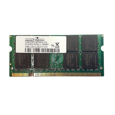 Memória RAM MarkVision 3-7060601: DDR2, 2GB, Rx, 667, SODIMM