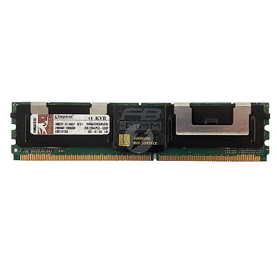 Memória RAM Kingston KVR667D2D4F5/2GI: DDR2, 2GB, 2Rx4, 667F, FBDIMM