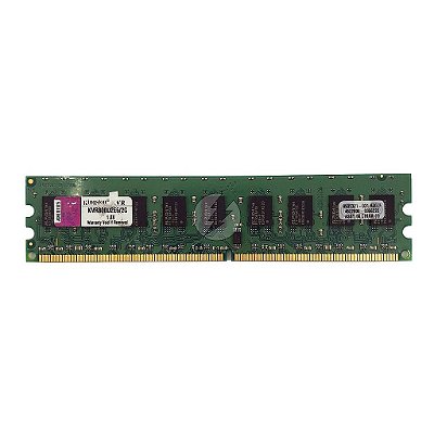 Memória RAM Kingston KVR800D2E6/2G Chip Elpida: DDR2, 2GB, Rx, 800, RDIMM